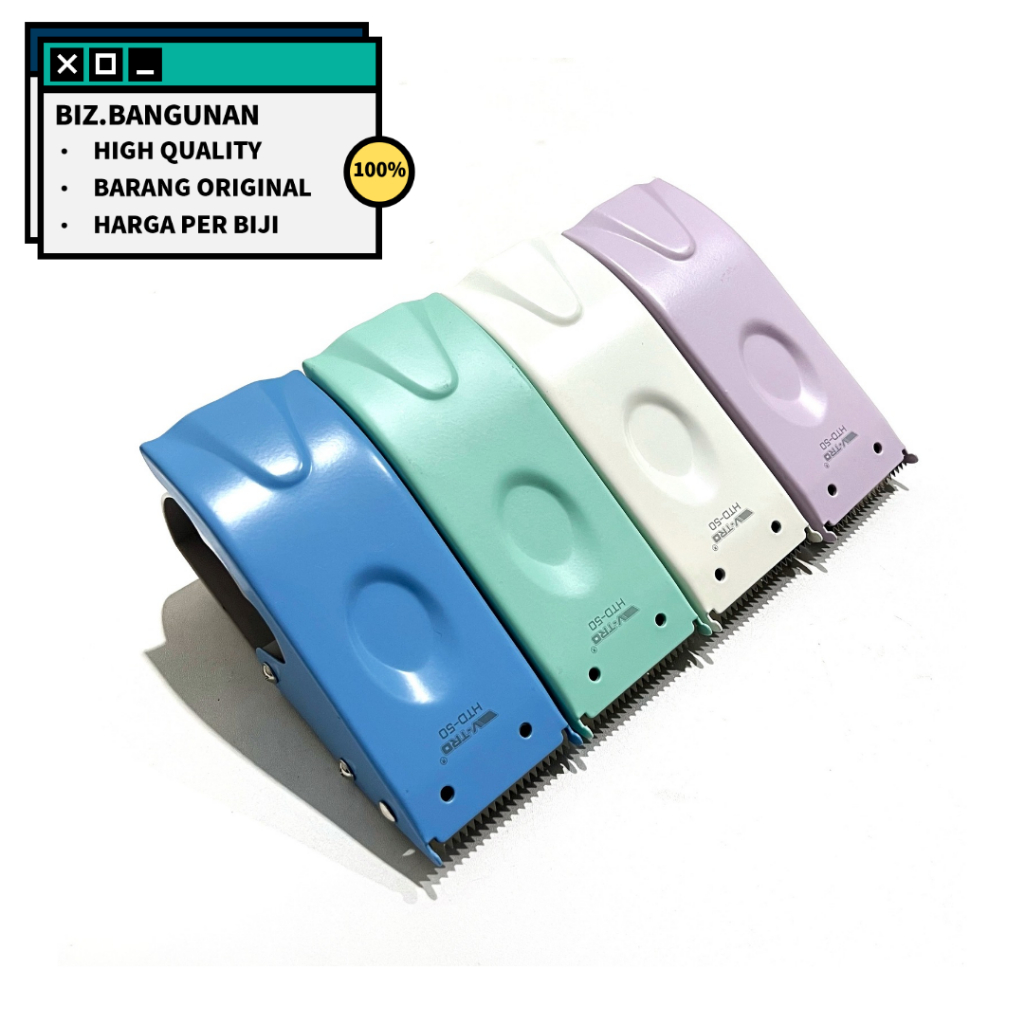 

ALAT POTONG ISOLASI LAKBAN BODY BESI - DISPENSER PEMOTONG PLAKBAN TAPE CUTTER