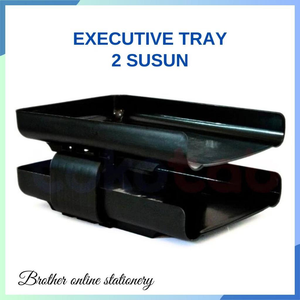 

BOS Executive Rak 2 Susun/ Rak Dokumen Kertas Laci Meja Organizer