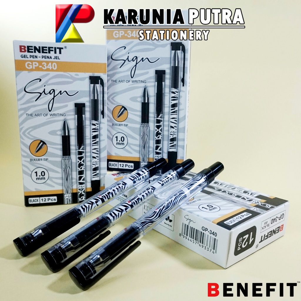 

Pulpen Gel Pen Sign Benefit 1.0mm GP-340 Tanda Tangan