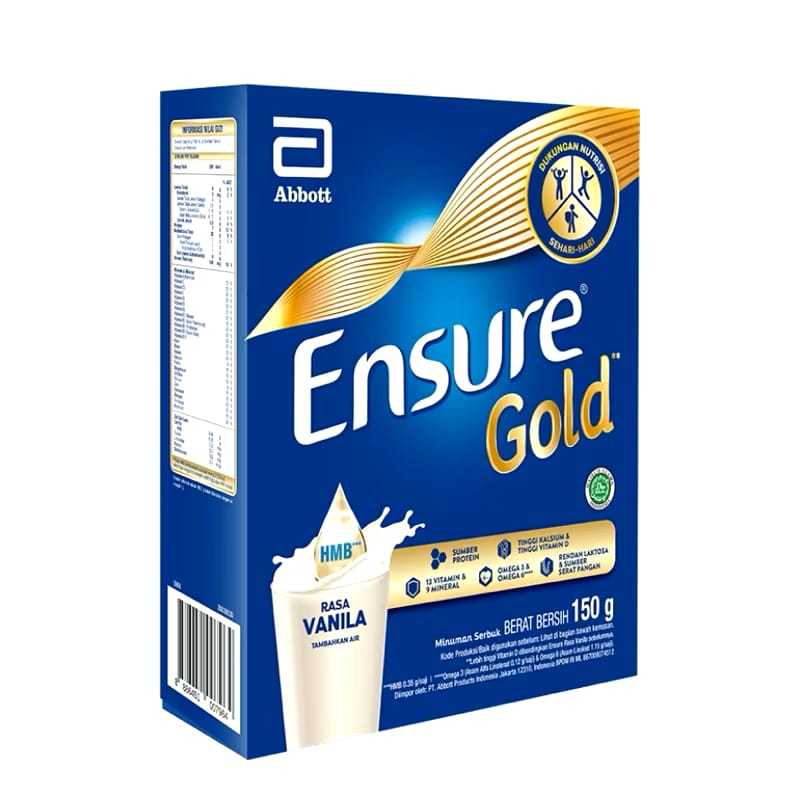 

DISKON CUCI GUDANG!!! ( 1 BOX ) Ensure Gold HMB Vanila 150 g - Nutrisi Dewasa Rendah Laktosa