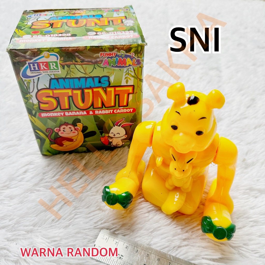 MAINAN HKR 66-018299 RABBIT CARROT ANIMALS STUNT FUNNY ANIMAL KELINCI WORTEL BONEKA ROBOT ADA LAGU S