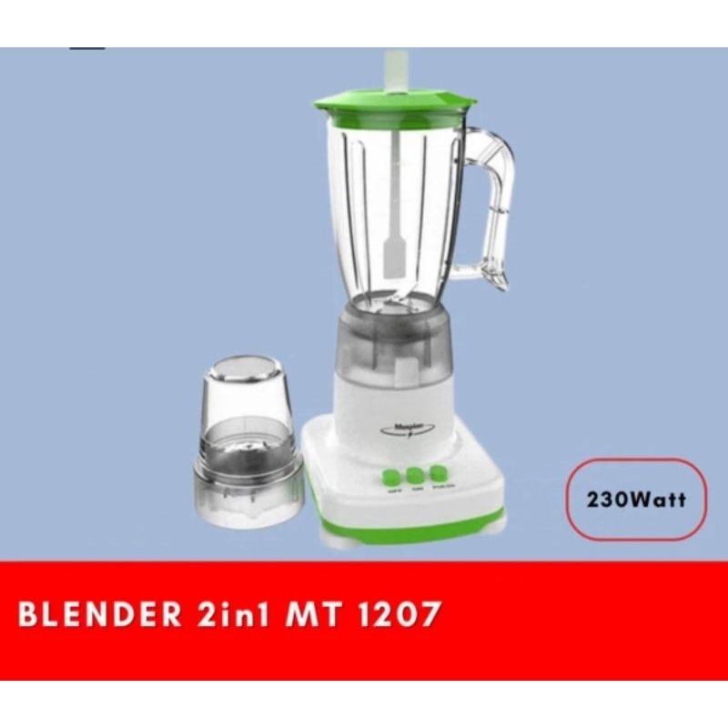 Blender Maspion MT-1207 | Blender Plastik Maspion MT 1207 - Blender 2in1 Maspion MT1207