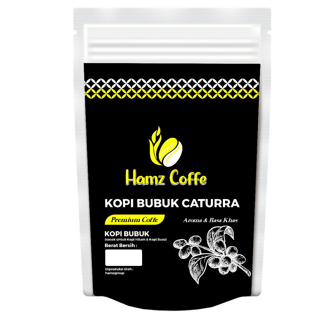 

Hamz Coffee - kopi bubuk caturra dengan cita rasa dan aroma khas 100gr