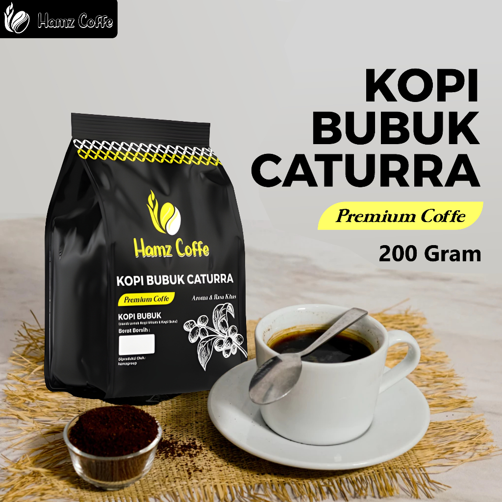 

Hamz Coffee - kopi bubuk caturra dengan cita rasa dan aroma khas 200gr