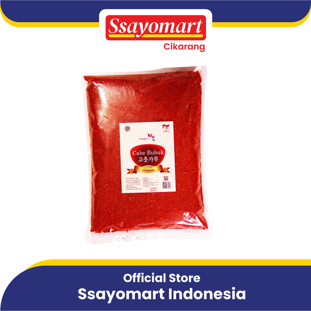 

Bubuk Cabe Kasar / Chili Powder / Chili Flakes / Cabe Kimchi / Gochugaru Plastik 1Kg