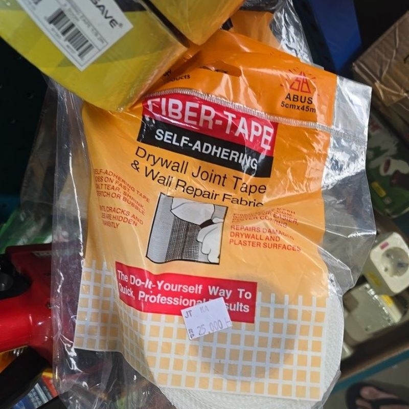 fiber tape / penutup plafon / penambal plafon / lakban plafon fiber tape
