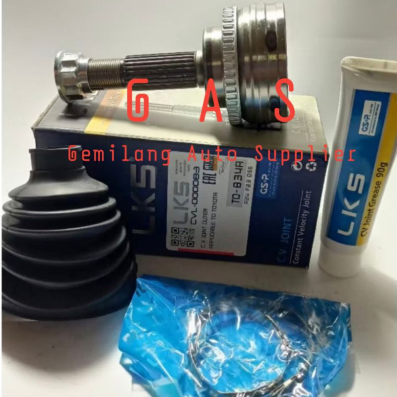 TO-834A Cv Joint As Roda Luar Vios Old Gen1 2003-2006 Merk LKS