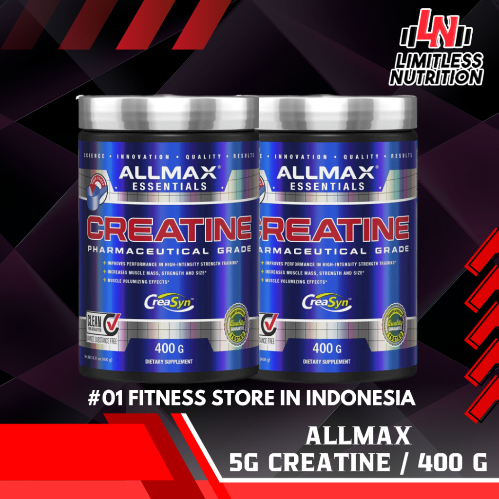 

ALLMAX Micronized Ceatine Monohydrate 5G Creatine 400g - 80 Serving