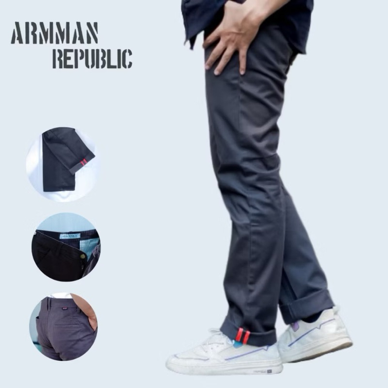 Celana Chinos Cardinal Pria Slimfit Size 28-39