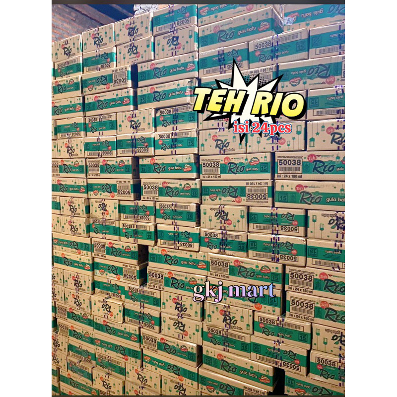 

( Karton ) Teh Rio Gula batu 180ml x 24pcs