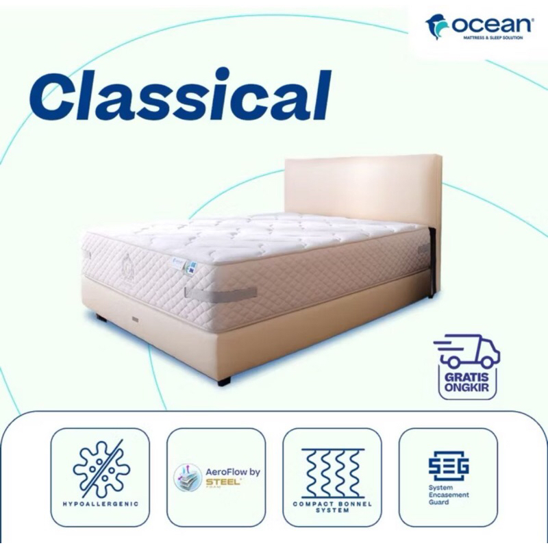 Set springbed ocean classical terbaru kingsize 6kaki