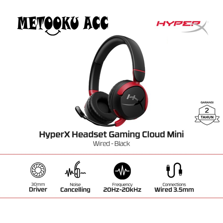 HyperX Headset Gaming Cloud Mini Wired Headphone