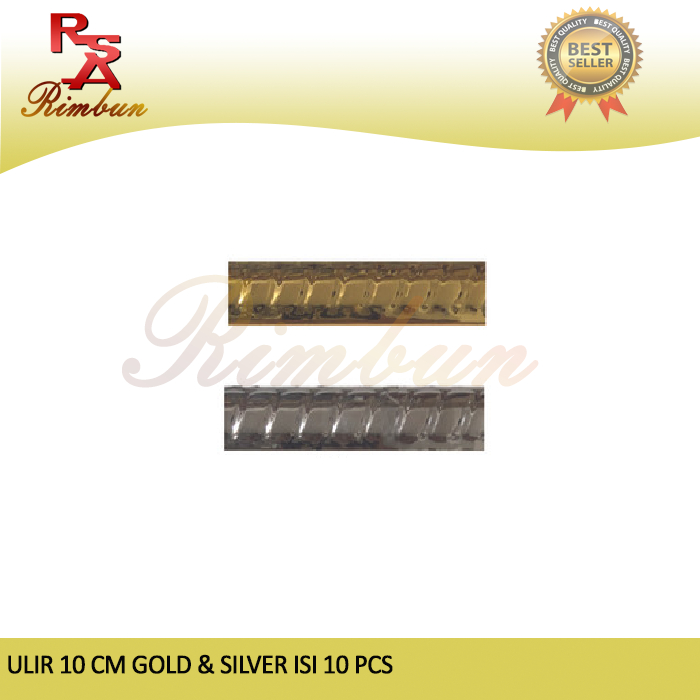 Bon-Bon / Kuku Macan Keramik Ulir 10 cm Gold & Silver LIST KERAMIK isi 10 pcs