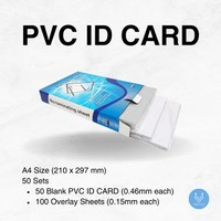 

Kertas PVC ID Card Super White 0.76/0.96 ( ISI 3 SET ) Support Epson Canon HP Brother
