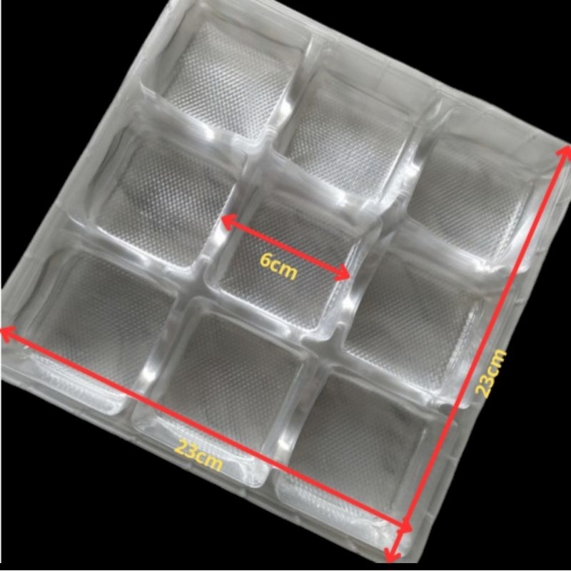 Mika Puding Mika Tray Tatakan Puding Mika Sekat 9