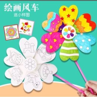 DIY KINCIR ANGIN WINDMILL MEWARNAI KINCIR ANGIN