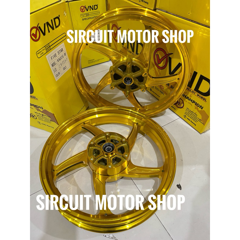VELG VND FIVE STAR PALANG 5 NINJA 150 RR / VELG VND PALANG 5 FIVE STAR VND 215x17 & 300x17 NINJA 150