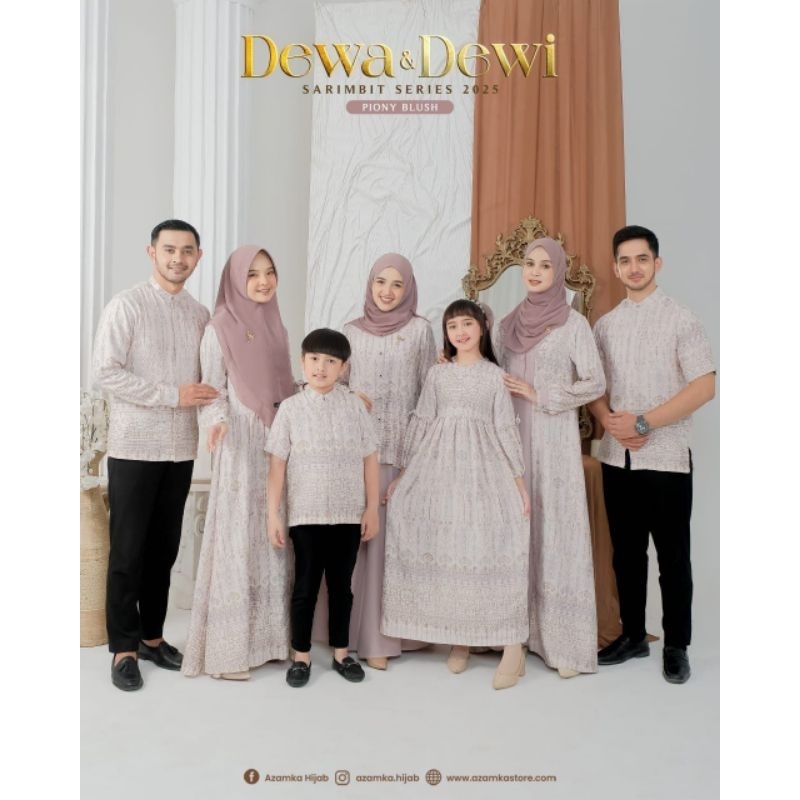 AZAMKA DEWA DEWI SARIMBIT GAMIS ORIGINAL PEONY BLUSH