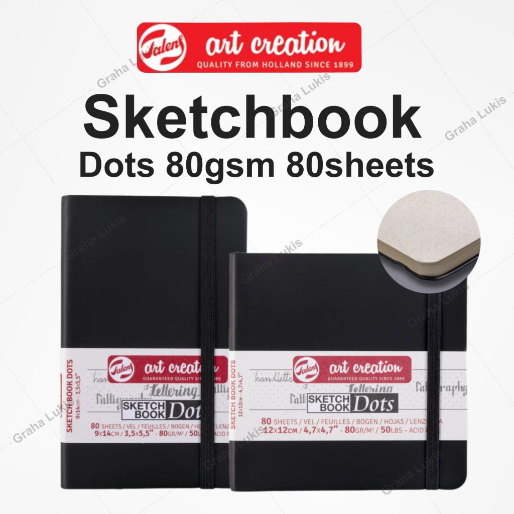 

Talens Art Creation Sketch Book DOTS Soft Cover 80GSM / 80 Sheets