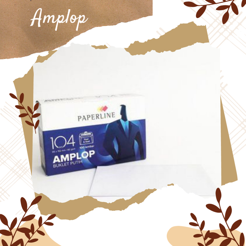 

AMPLOP MERK PAPERLINE NO 104 HARGA 1 PACK ISI 100PCS