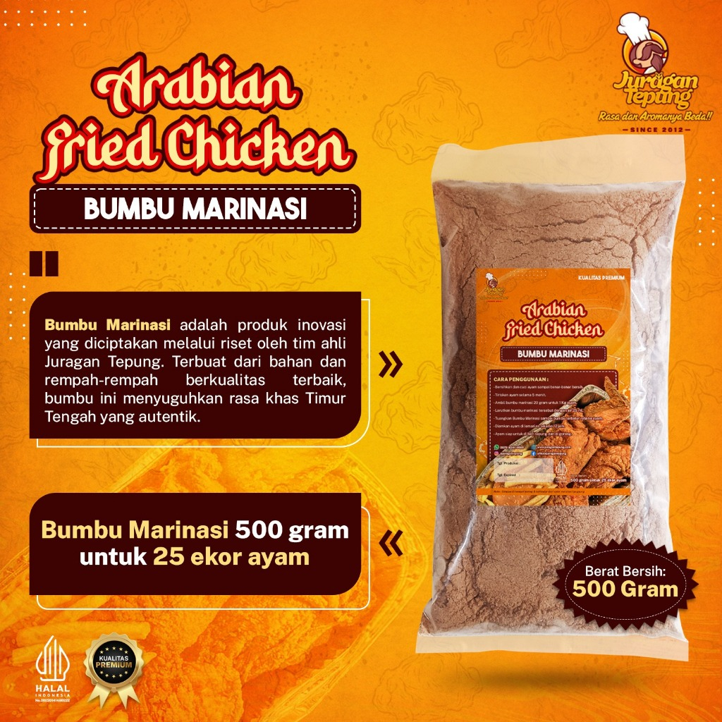 

BUMBU MARINASI ARABIAN FRIED CHICKEN