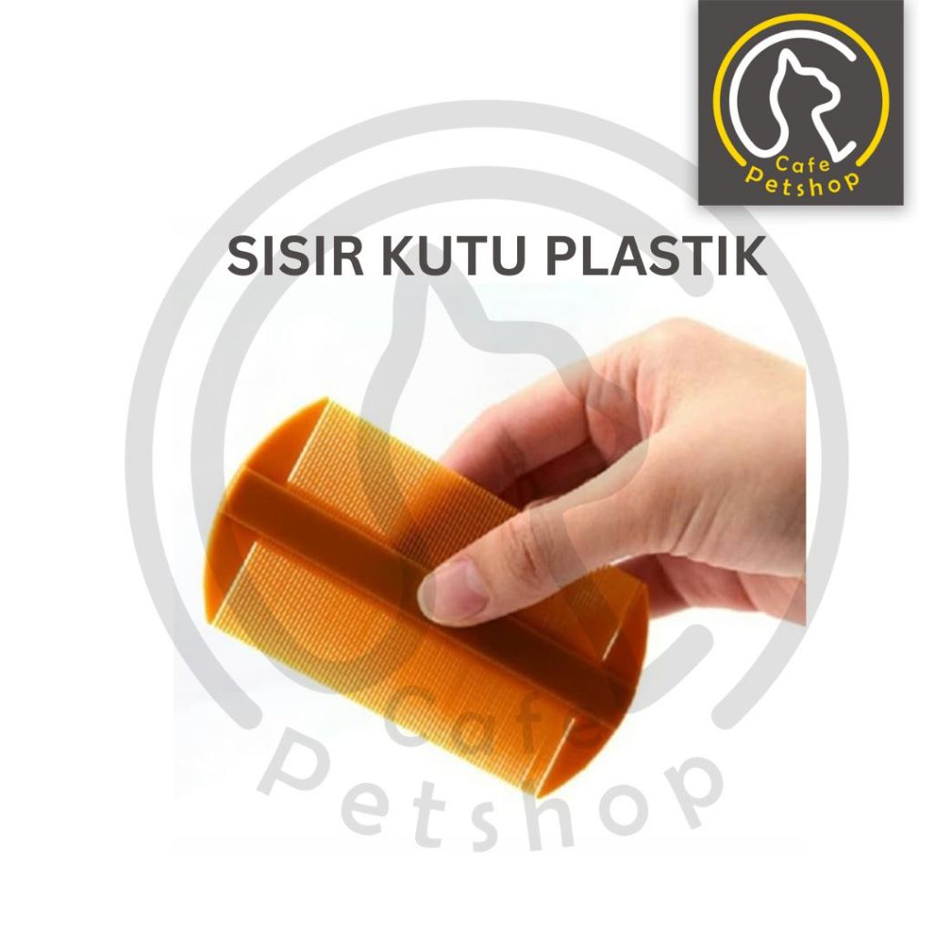Sisir Kutu Plastik Bagus Kuat Rapat / Sisir Serit 2 sisi merk twin / Sisir Serit Kutu Kucing Ketombe