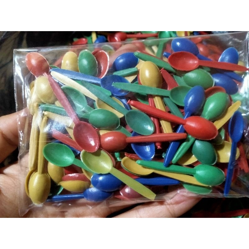 

BS Sendok Mini 4 cm Pudding Es Krim Coklat Meses Seres Isi 100 pcs