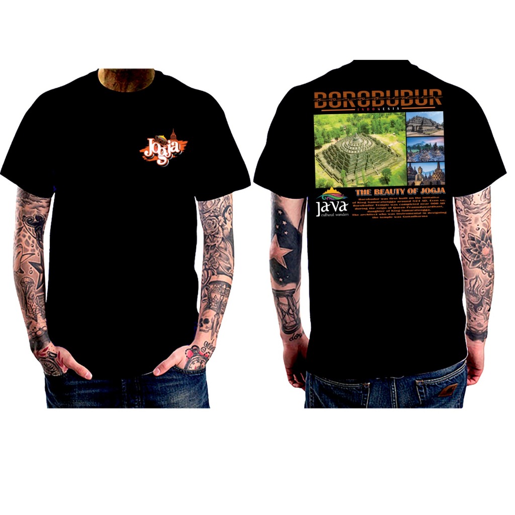 Kaos Candi Borobudur Baju dewasa baju adventure borobudur ready