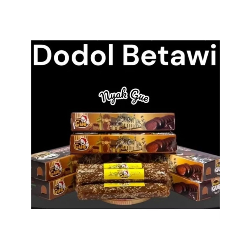 

Dodol Betawi Nyak Gue.Oleh-Oleh Jakarta Khas Betawi 200 g 3 Varian Rasa.Original.Durian.wijen