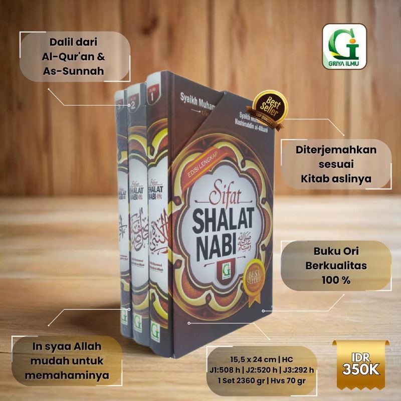 Buku sifat shalat nabi 3 jilid