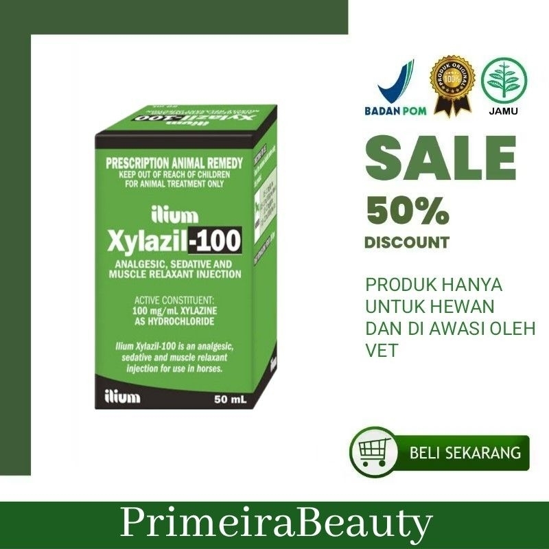 XYLAZIL-100 ILIUM ASLI ORIGINAL UNTUK HEWAN TERNAK