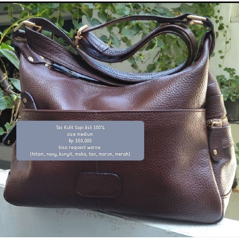 Totebag tas hobo tas besar tas kulit sapi