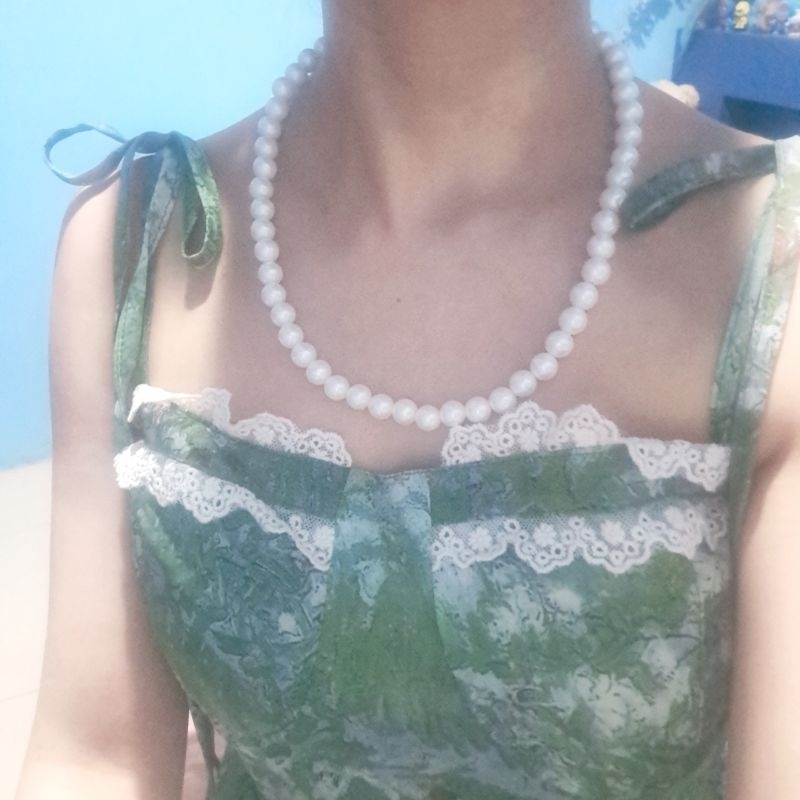 Kalung mutiara/Choker mutiara/Lady Diana Choker/Vintage Choker