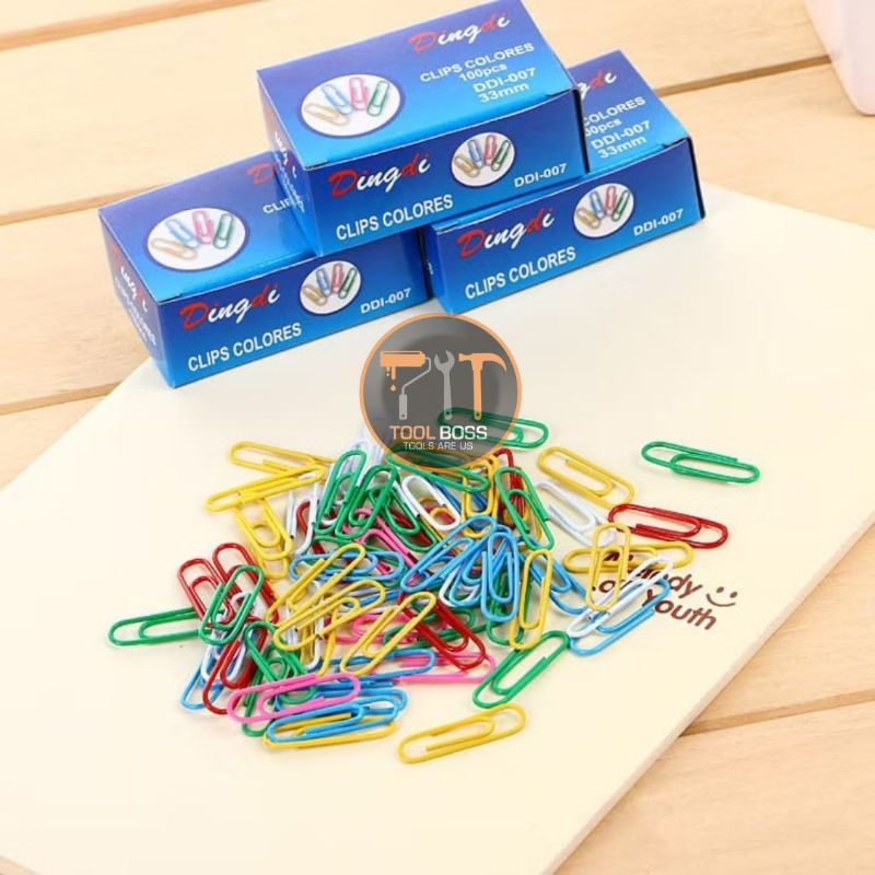 

Paper Clip Rainbow Isi 70 Pcs