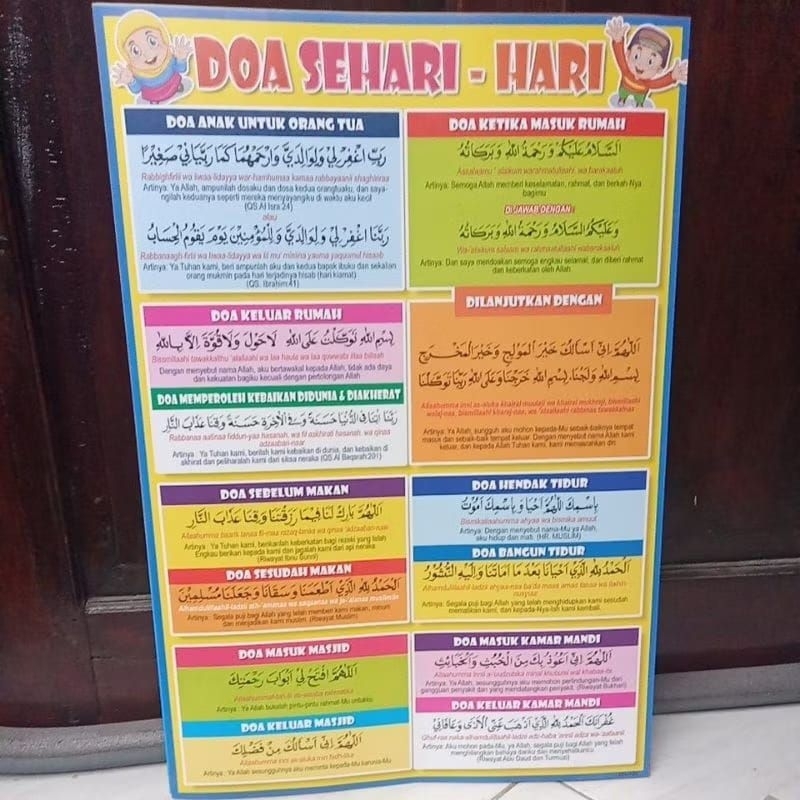 POSTER Edukasi doa sehari-hari