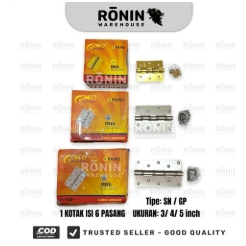 ENGSEL PINTU - ENGSEL LEMARI - ENGSEL GOMEO 3 4 5 SN - ENGSEL TEBAL