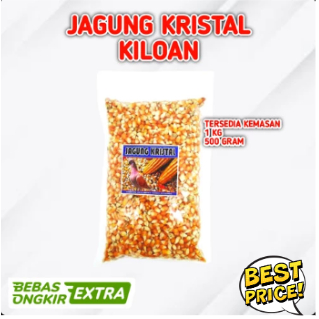 JAGUNG KRISTAL BURUNG DARA MERPATI JAGUNG KRISTAL SUPER 500gr-1kg