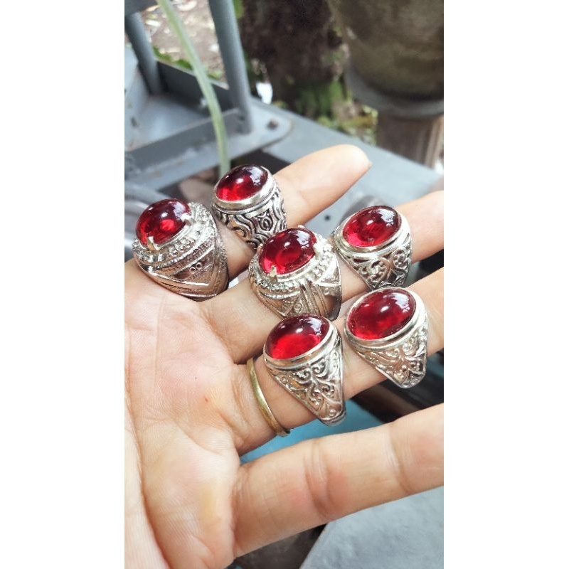 merah siam cina obsidian siap pakai