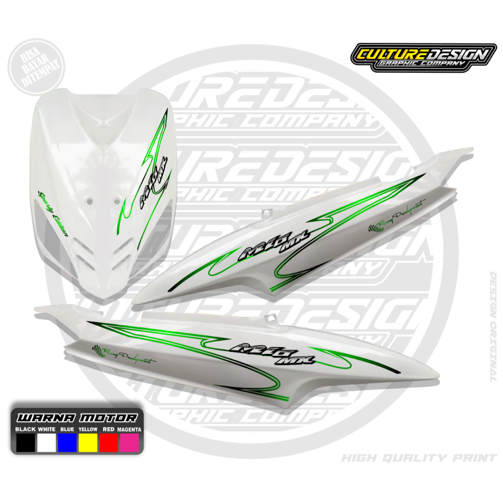 Striping transparan mio sporty & smile motif mx thailand new keren sticker motorcycle