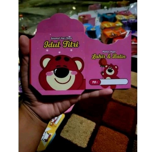 

angpau amplop lebaran motif Sanrio dan lotso