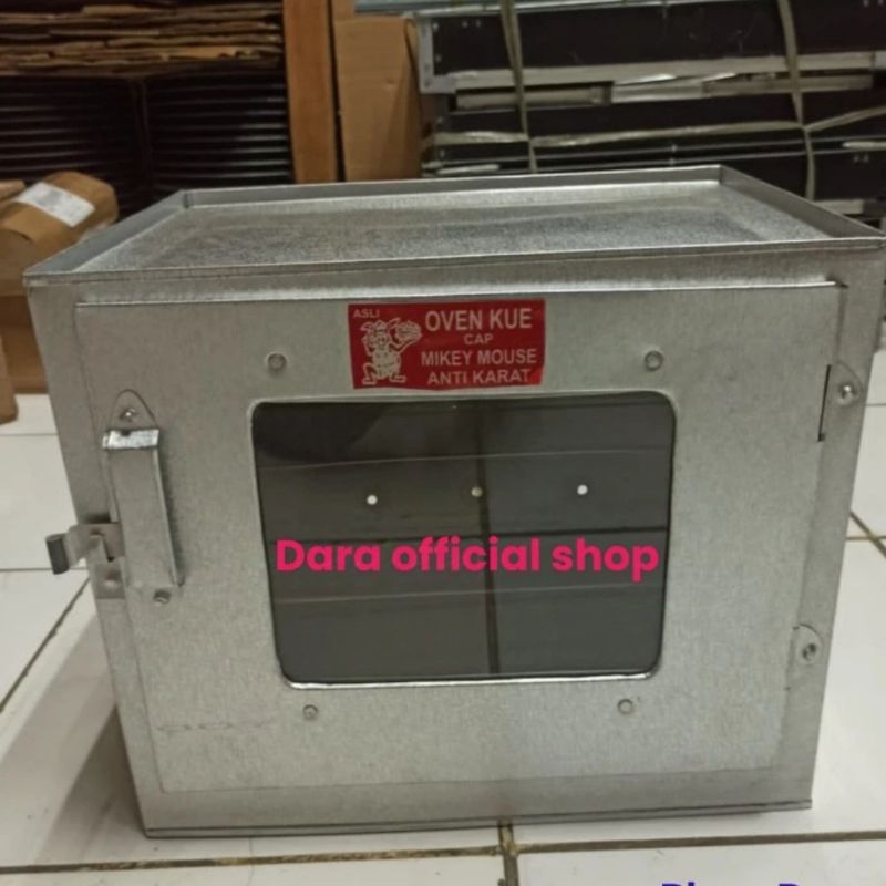Oven kompor tangkring kecil Mickey mouse 3 rak Oven kue galvanis