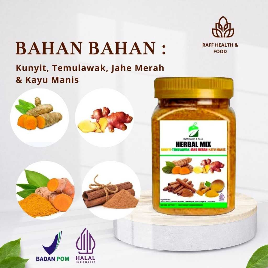 

Bubuk Kunyit Temulawak Jahe Merah Kayu Manis Bubuk Murni Gula Aren Instan Herbal Original 500 Gram