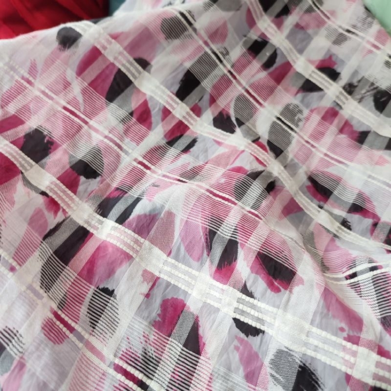 kain organza motif - bahan antik - kain pesta - kain motif - kain organdi motif - kain motif cpd