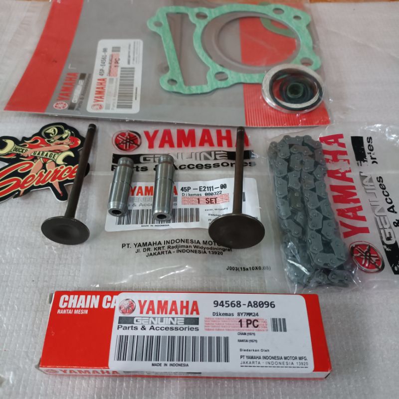 RANTE KETENG+KLEP SET+BOTOL KLEP+PAKING TOP SET YAMAHA BYSON BYSON OLD ASLI BERKUALITAS 45P