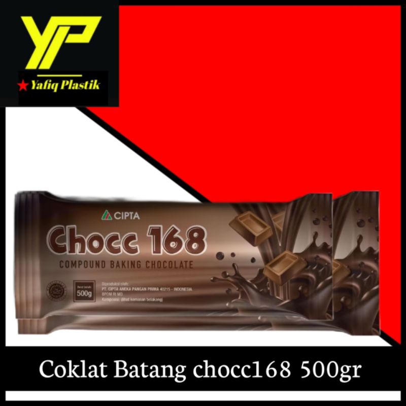 

COKLAT BATANG CHOCC168 500GR / COKELAT COMPOUND / COKLAT PARUT / Coklat batang