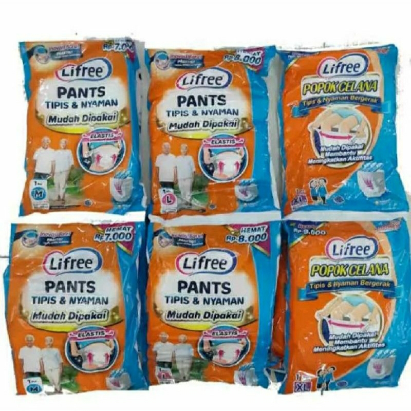 Lifree Pampers popok dewasa celana pants XL murah