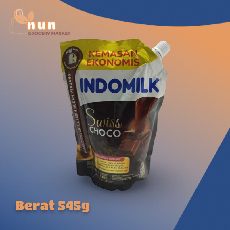 

INDOFOOD KENTAL MANIS INDOMILK COKLAT KEMASAN POUCH 545g SUSU OLAHAN