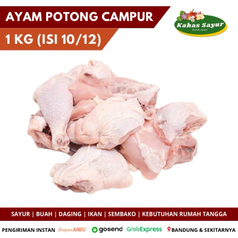 

Daging Ayam Potong Campur 1 Kg Isi 10/12