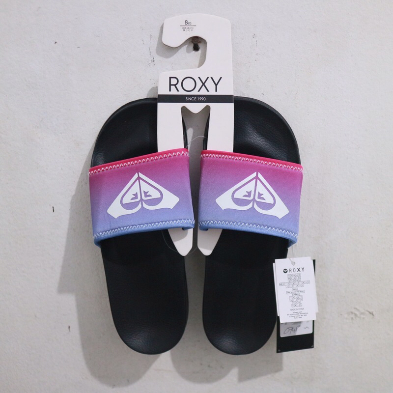 Roxy Slippy Neo Sandal Slide Black slip on original