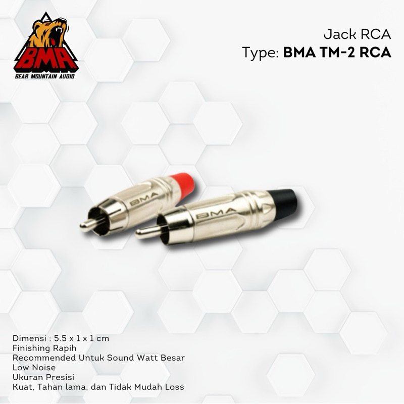 Jack RCA TM-2 1 Set L R Original BMA